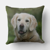 ゴールデン・リトリーバーのHeadshot 2 クッション (裏面)
