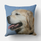ゴールデン・リトリーバーのHeadshot 4 クッション (裏面)