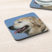 ゴールデン・リトリーバーのHeadshot 4 コースター (左側)