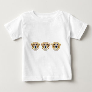 ゴールデン・リトリーバーのTシャツ ベビーTシャツ