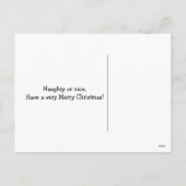 ゴールデン・リトリーバーはいけないクリスマスを定義します シーズンポストカード (裏面)