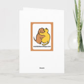 ゴールデン・リトリーバーは健康なカードを得ます カード (裏面)