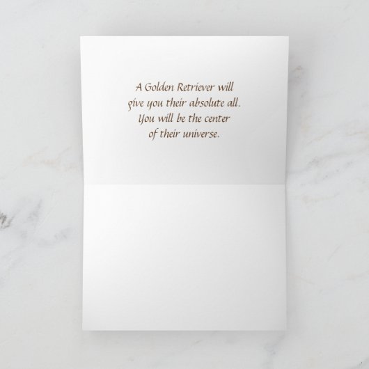 ゴールデン・リトリーバーは相棒カード感謝していしています サンキューカード (内部)