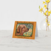 ゴールデン・リトリーバーを救うAZGRC カード (黄色い花)