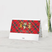 ゴールデン・リトリーバーを踊るクリスマス シーズンカード (裏面)