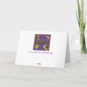 ゴールデン・リトリーバーイースター暖かいFuzzies シーズンカード (裏面)