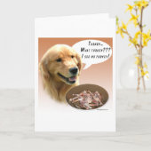 ゴールデン・リトリーバートルコ カード (黄色い花)