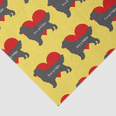 ゴールデン・リトリーバー犬のシルエット愛は金です 薄葉紙 (詳細)