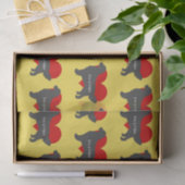 ゴールデン・リトリーバー犬のシルエット愛は金です 薄葉紙 (ギフト)