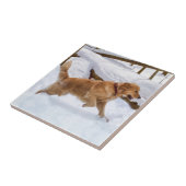 ゴールデン・リトリーバー犬のタイル タイル (側面)