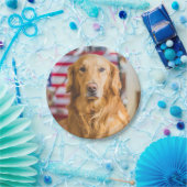 ゴールデン・リトリーバー犬のポートレート ペーパープレート (パーティー)