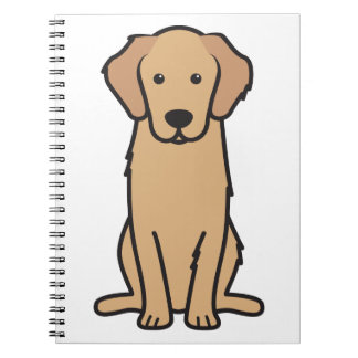 ゴールデン・リトリーバー犬の漫画 ノートブック