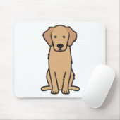 ゴールデン・リトリーバー犬の漫画 マウスパッド (マウス)