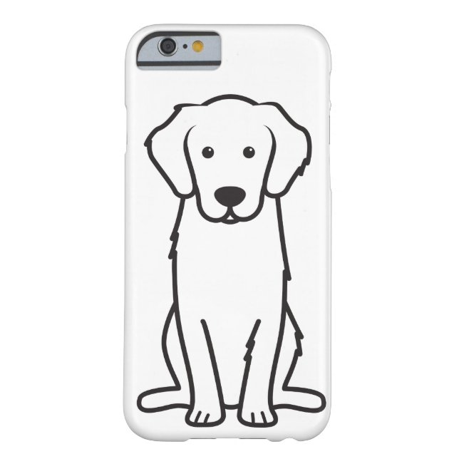 ゴールデン・リトリーバー犬の漫画 Case-Mate iPhoneケース (裏面)