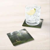 ゴールデン・リトリーバー犬|のマツ森林 スクエアペーパーコースター (インサイチュ)