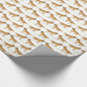 ゴールデン・リトリーバー犬wのテニス・ボールの包装紙 ラッピングペーパー (角)