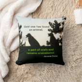 ゴールデン・リトリーバー精神的なペット引用文 クッション (ブランケット)