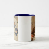 ゴールデン・リトリーバー1917のWW1ヴィンテージのナース ツートーンマグカップ (中央)