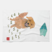 ゴールデン・リトリーバー キッチンタオル (横)