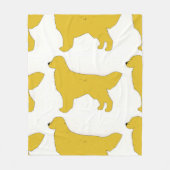 ゴールデン·リトリーバー·サイロ フリースブランケット (正面)