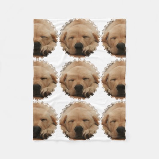 ゴールデン・リトリーバー フリースブランケット (正面)