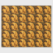 ゴールデン・リトリーバー ラッピングペーパー (フラット)