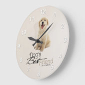 ゴールデン·リトリーバー·ワンピー·ウォール·クロック ラージ壁時計 (傾斜)