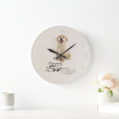 ゴールデン·リトリーバー·ワンピー·ウォール·クロック ラージ壁時計 (ホーム)