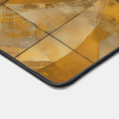 ゴールデン、レッド、ブルージオメトリック天国 デスクマット (コーナー)