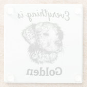 ゴールデン・レトリバー・ドッグ ガラスコースター (裏面)