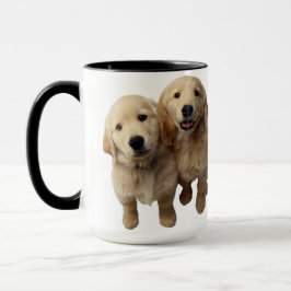 ゴールデン・レトリーバーの仔犬マグカップ** マグカップ