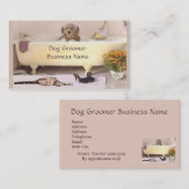 ゴールデン·レトリーバーインバスキャットタブトリマー事業 名刺 (正面/裏面)