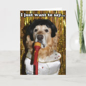 ゴールデン・レトリーバー歌手、ありがとうございました カード (正面)