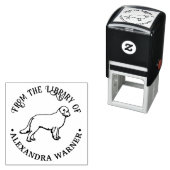 ゴールデン・レトリーバー 犬の輪郭 ライブラリー 書籍名 セルフインキングスタンプ (インサイチュ)