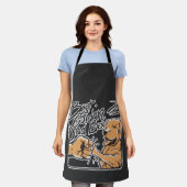 ゴールデン・レトリ最高のーバーの友人Tシャツ エプロン (着用した状態)