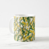 ゴールデン・ワトル(アカシア・ピクナンタ)はオーストラリアのナ コーヒーマグカップ (正面左)