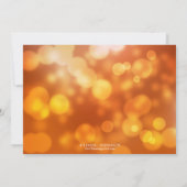 ゴールデン《写真》ぼけ味ハッピーニューイヤーパーティーお祝い 招待状 (裏面)