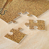 ゴールデン《写真》ぼけ味ヴィンテージサンタクロース ジグソーパズル (側面)