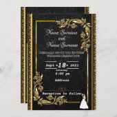 ゴールデン 招待状 (正面/裏面)