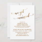 ゴールデン!私たち結婚しました☆挙式後パーティー 招待状 (正面)