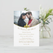 ゴールデン（紋章の）フラ・ダ・リフォトリハーサルディナー招待状 招待状 (スタンド正面)