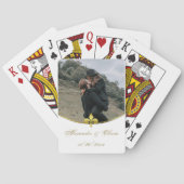 ゴールデン(紋章の)フラ・ダ・リ結婚写真のトランプ トランプ (裏面)