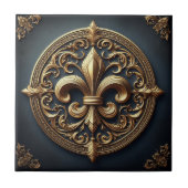 ゴールデン（紋章の）フラ・ダ・リ タイル (正面)