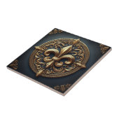 ゴールデン（紋章の）フラ・ダ・リ タイル (側面)