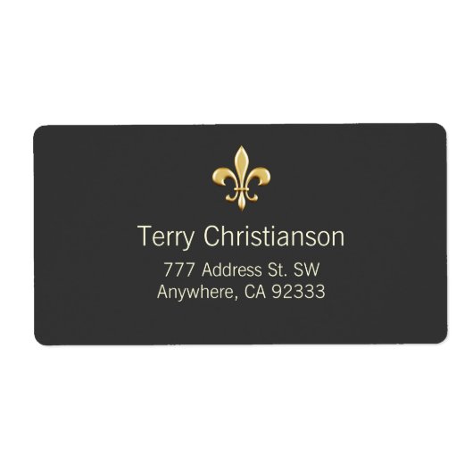 ゴールデン（紋章の）フラ・ダ・リ ラベル (正面)