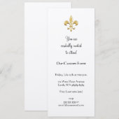 ゴールデン（紋章の）フラ・ダ・リ 招待状 (正面/裏面)