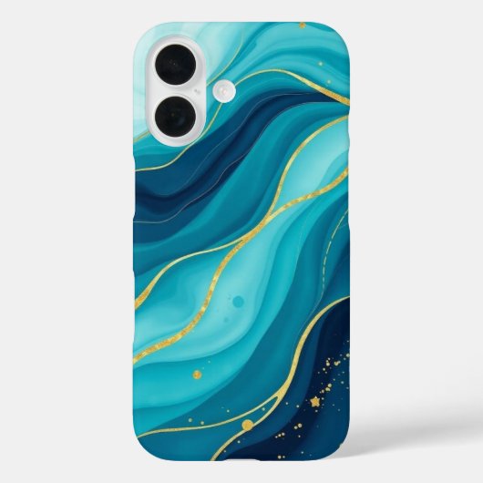 ゴールデン・静脈と紺碧の深さ Case-Mate iPhoneケース (裏面)