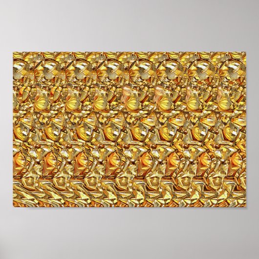 ゴールデン – 非表示3Dプリント ポスター (正面)