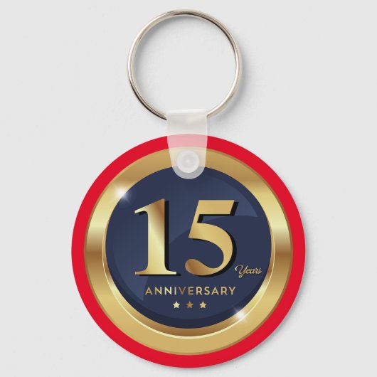 ゴールデン 15 周年記念 キーホルダー (正面)
