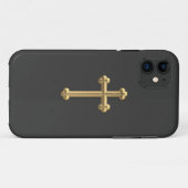ゴールデン"3-D"クロス2 Case-Mate iPhoneケース (裏面(横))